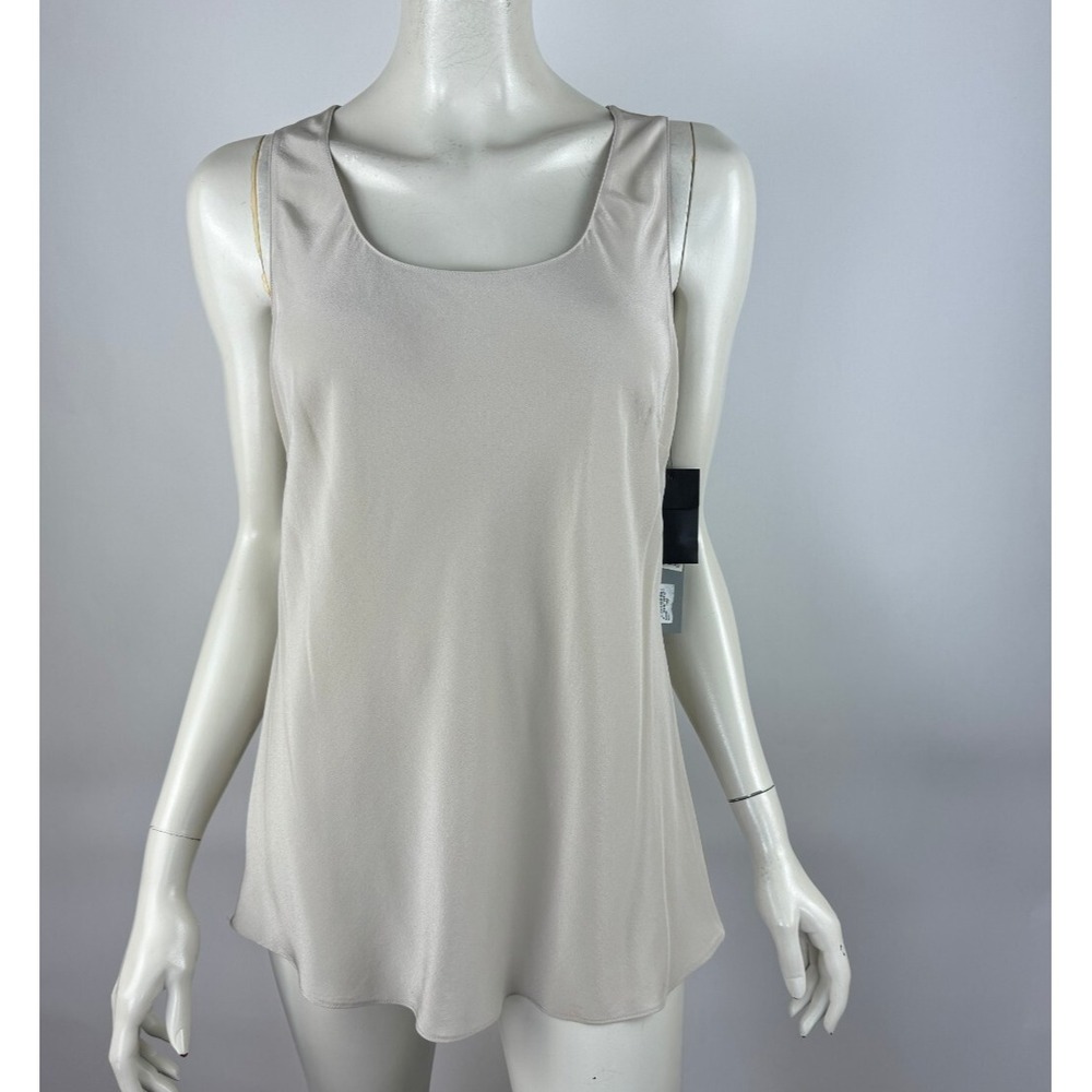 Classiques Entier Silk Tank Top Women M NWT‎ Sleeveless Round Neck Lightweight